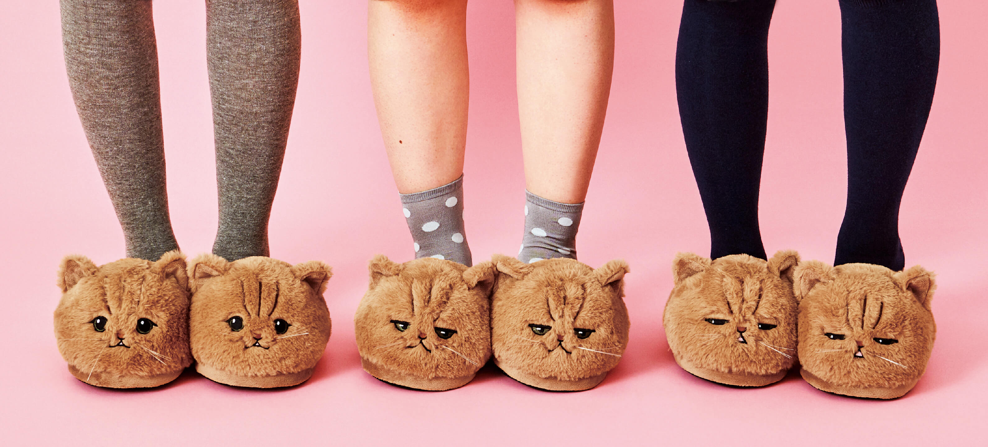 Fluffy Cat Slippers Inspired by 
