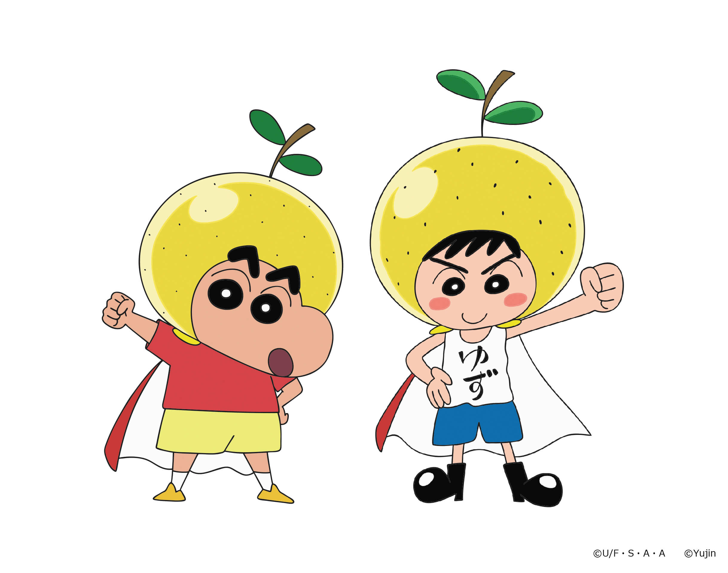 柚子的吉祥物角色・柚子超人與「蠟筆小新」展開合作！ | MOSHI MOSHI