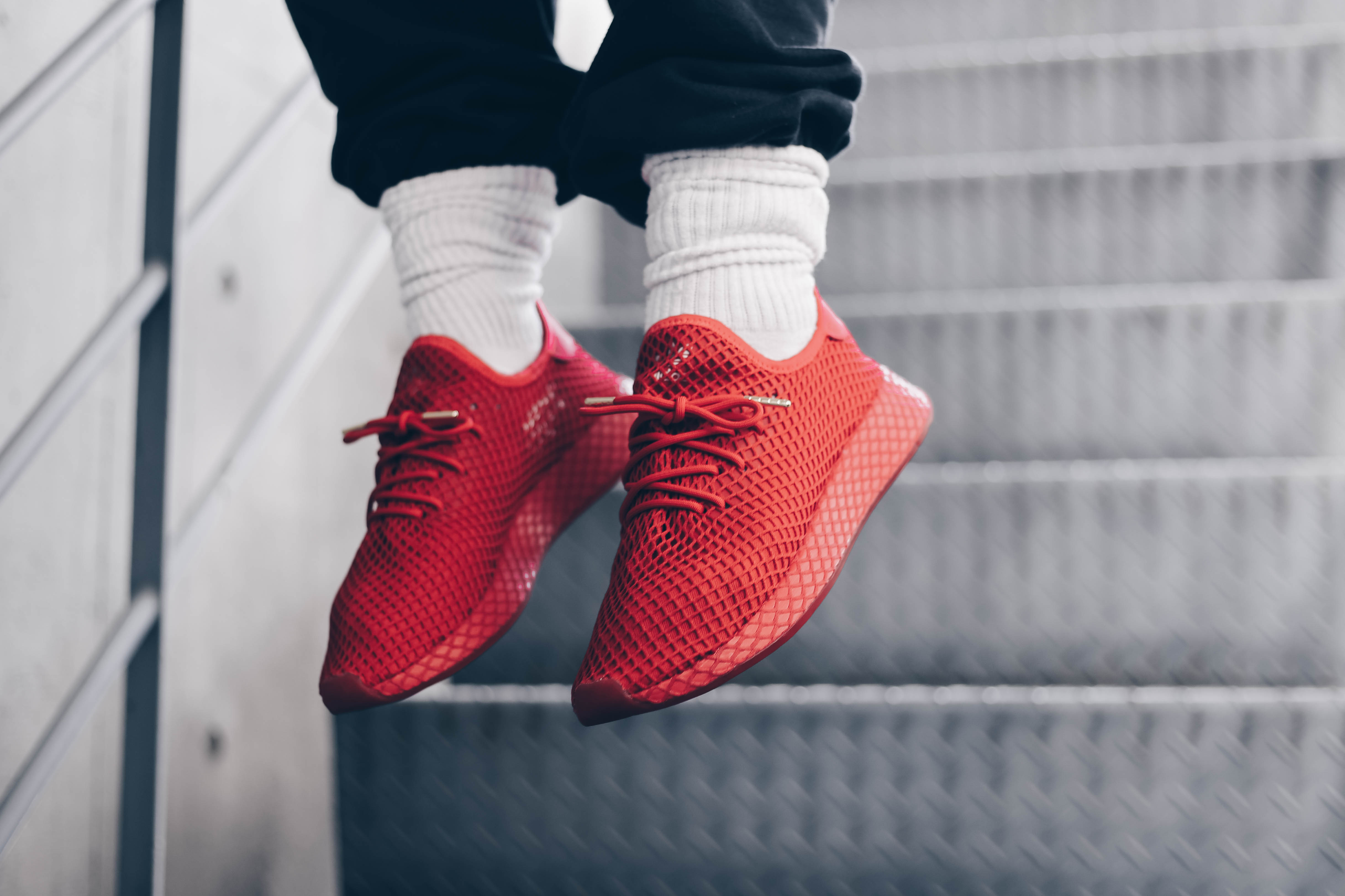 adidas red runners