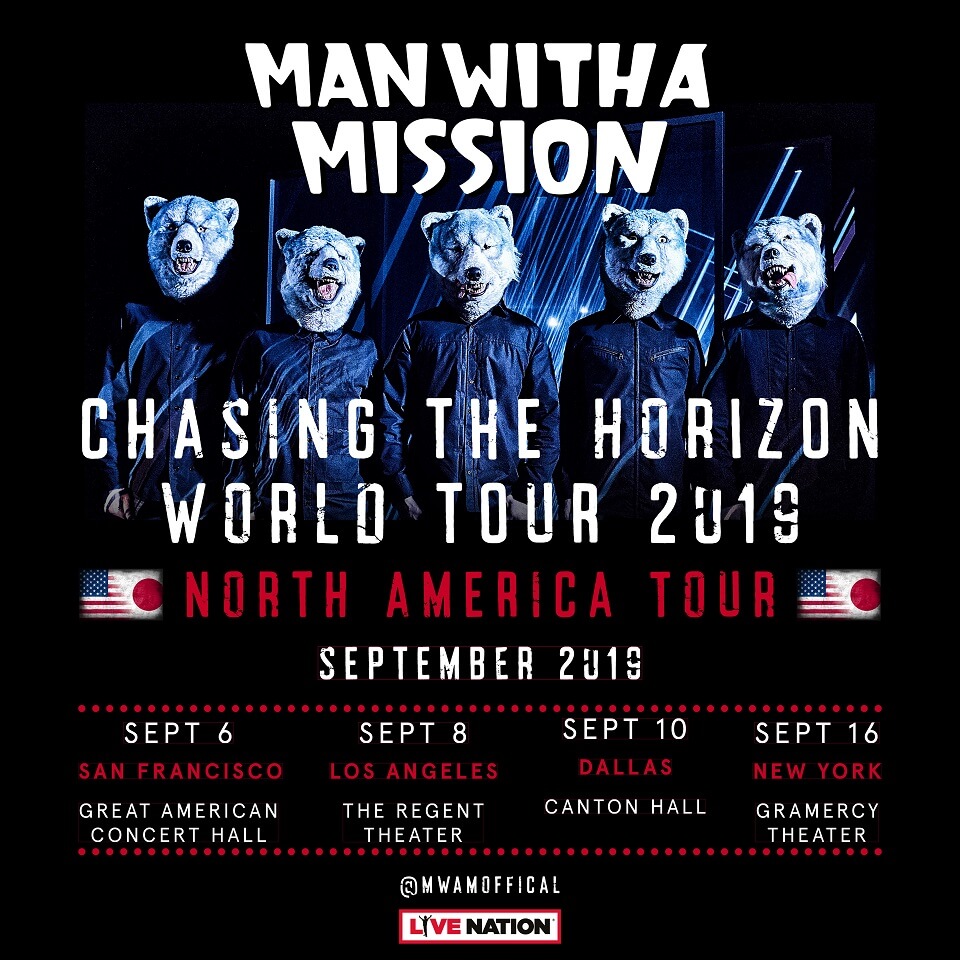 Man With A Mission 5年ぶりの単独北米ツアーが決定 Moshi Moshi