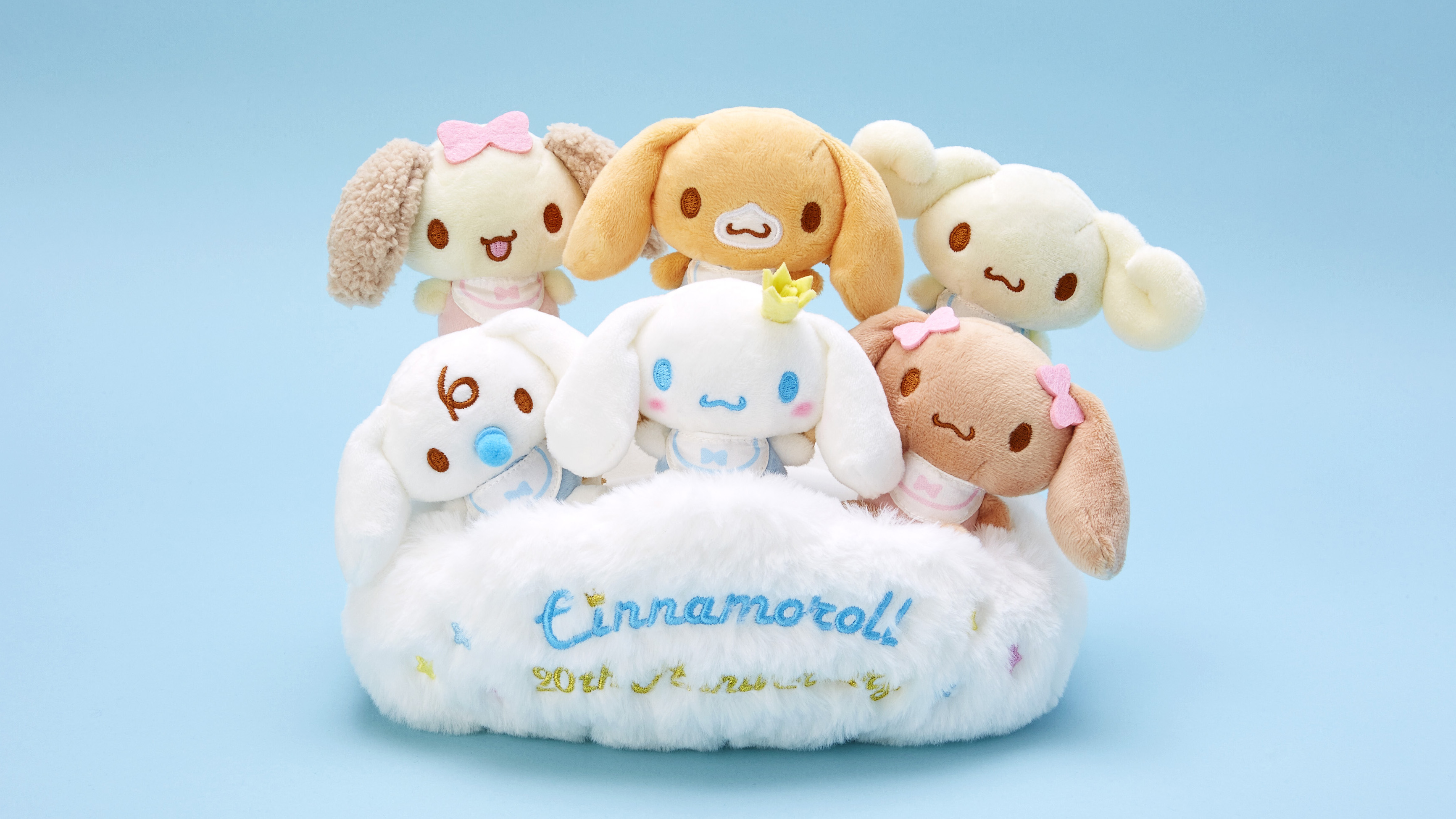 Sanrio Cinnamoroll 20th Anniversary Costume Plush Toy Mascot lot 6 Complete  Set