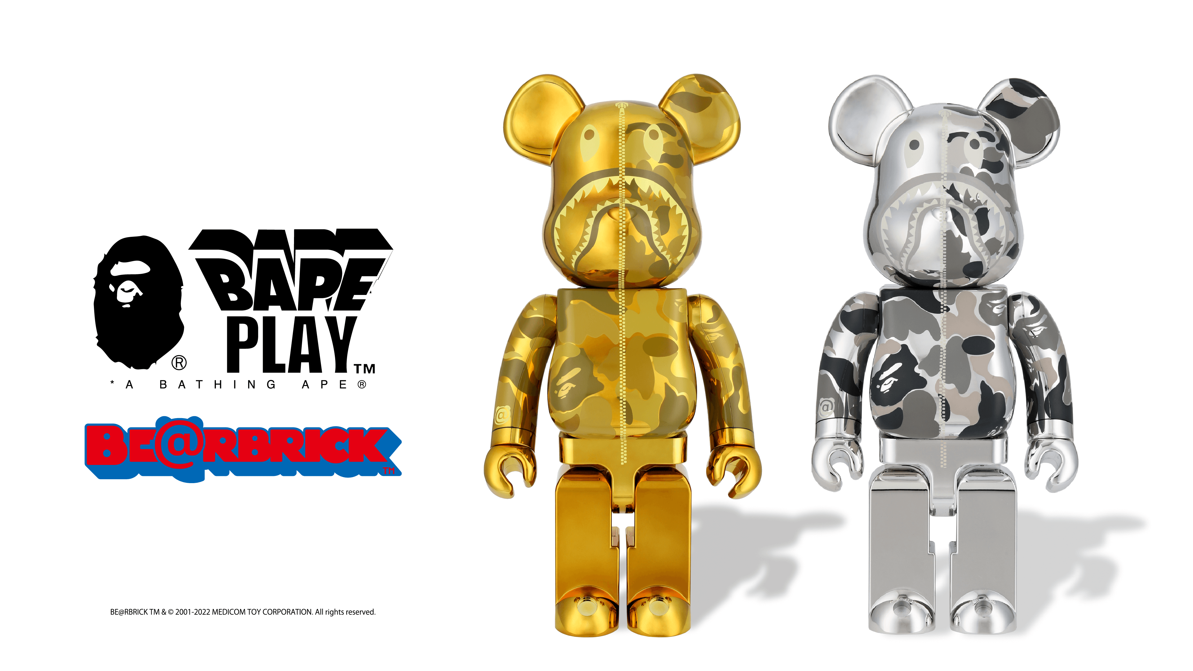 A BATHING APE®︎ Announces Collaboration Collection with BE@RBRICK